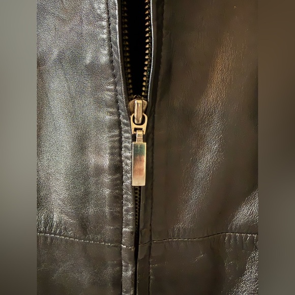 Style & Co. Women's Sleek Black Leather Jacket - Picture 5 of 8
